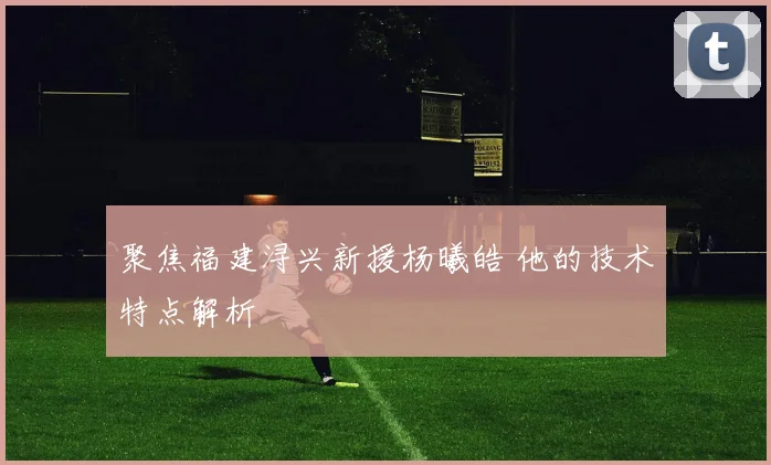 聚焦福建浔兴新援杨曦皓 他的技术特点解析